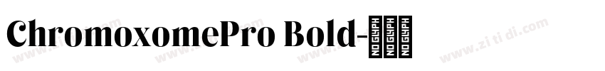 ChromoxomePro Bold字体转换